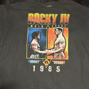Rocky IV Main Event Graphic Tee - Black